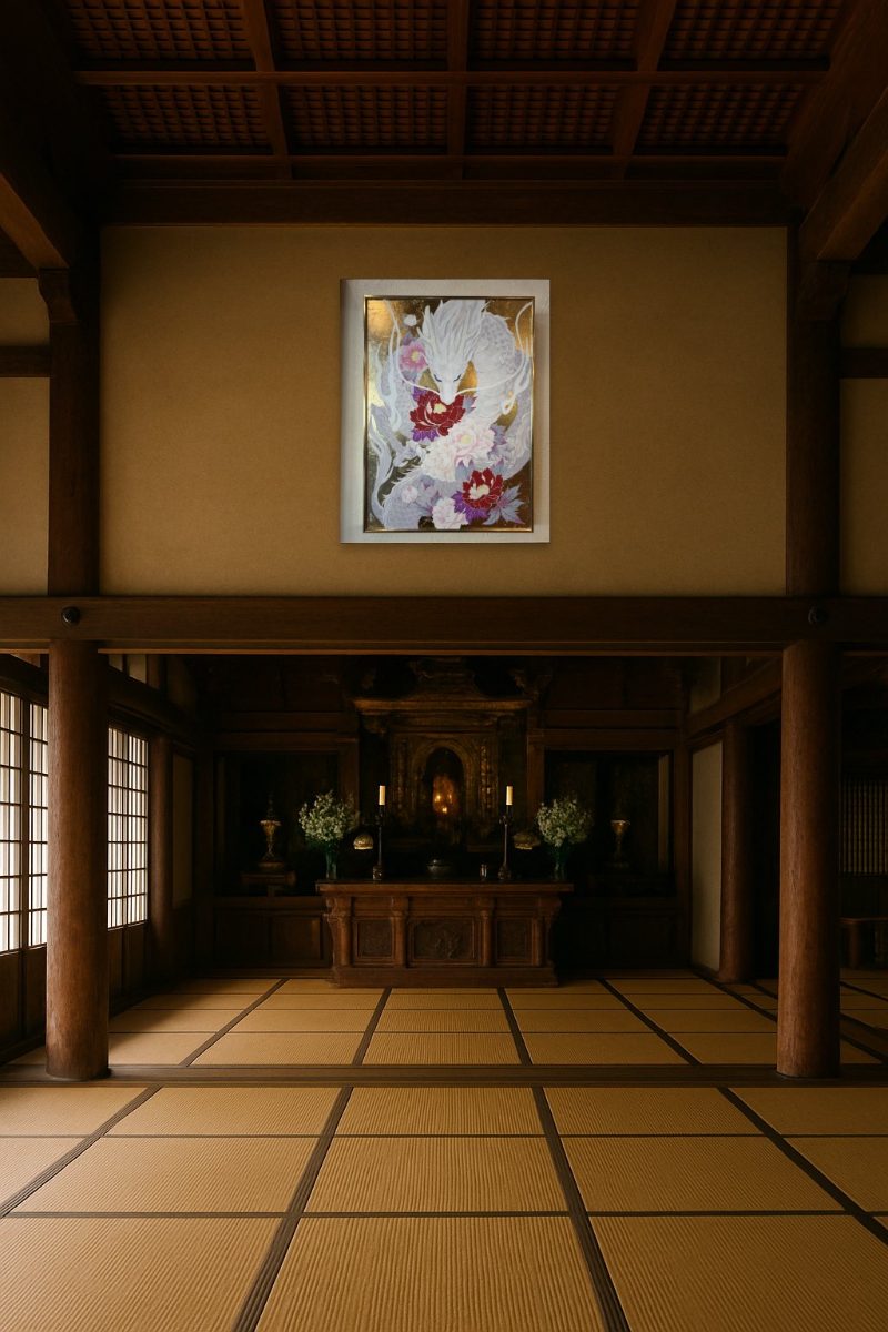 お寺・寺院に飾った龍爛漫